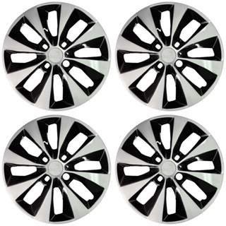 Calota Aro 14" Preto/Prata Modelo Gol/Voyage G5/G6 2013 (Jogo c/ 4 Calotas) Grid - 112CA-PBP-E em Oferta na Shopee