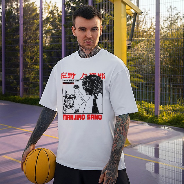 Camiseta Mikey - Manjiro Sano Tokyo Revengers Streetwear Algodão Confortável Estilo Envio imediato