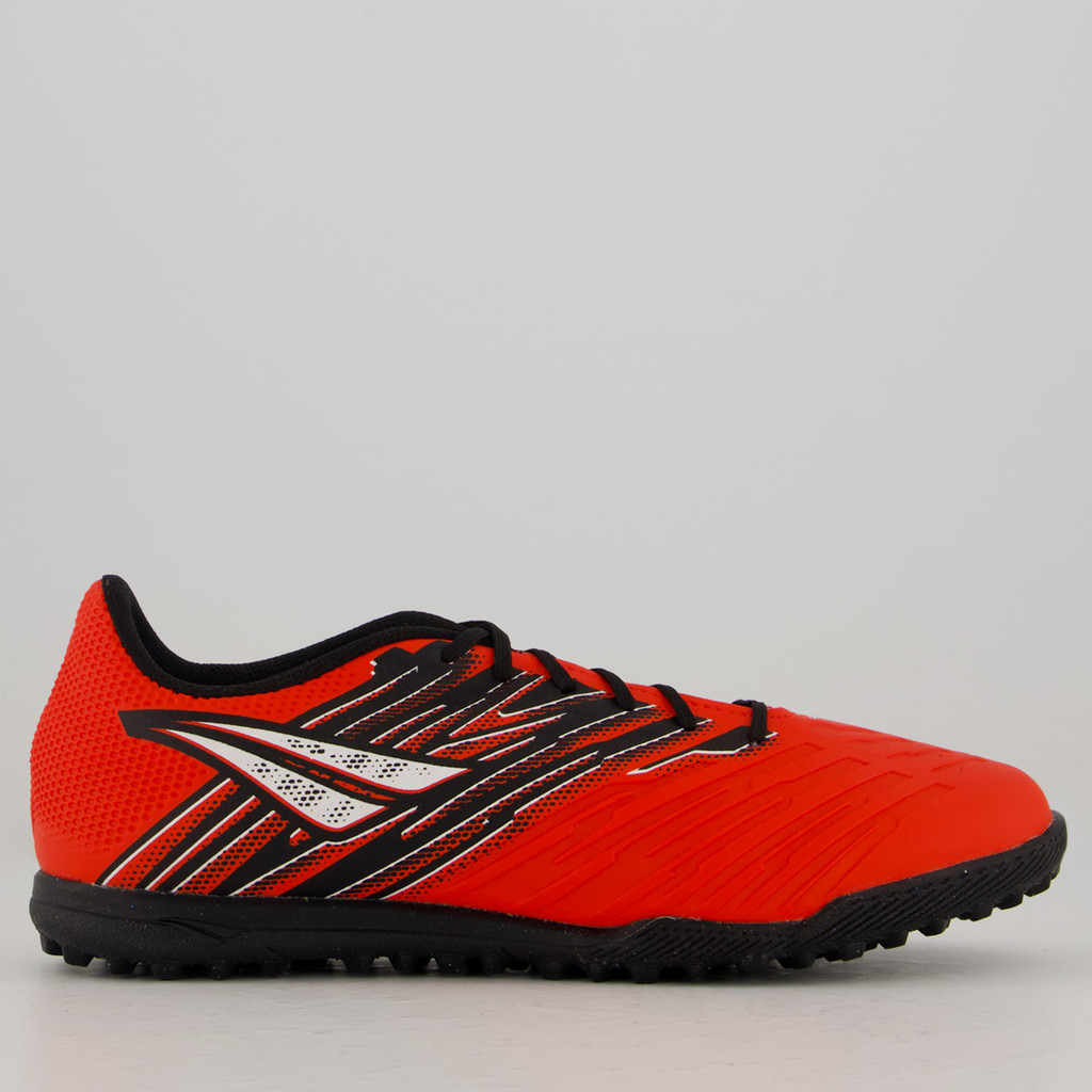 Chuteira Penalty Furia Y-4 Society Vermelha e Preta em Oferta na Shopee