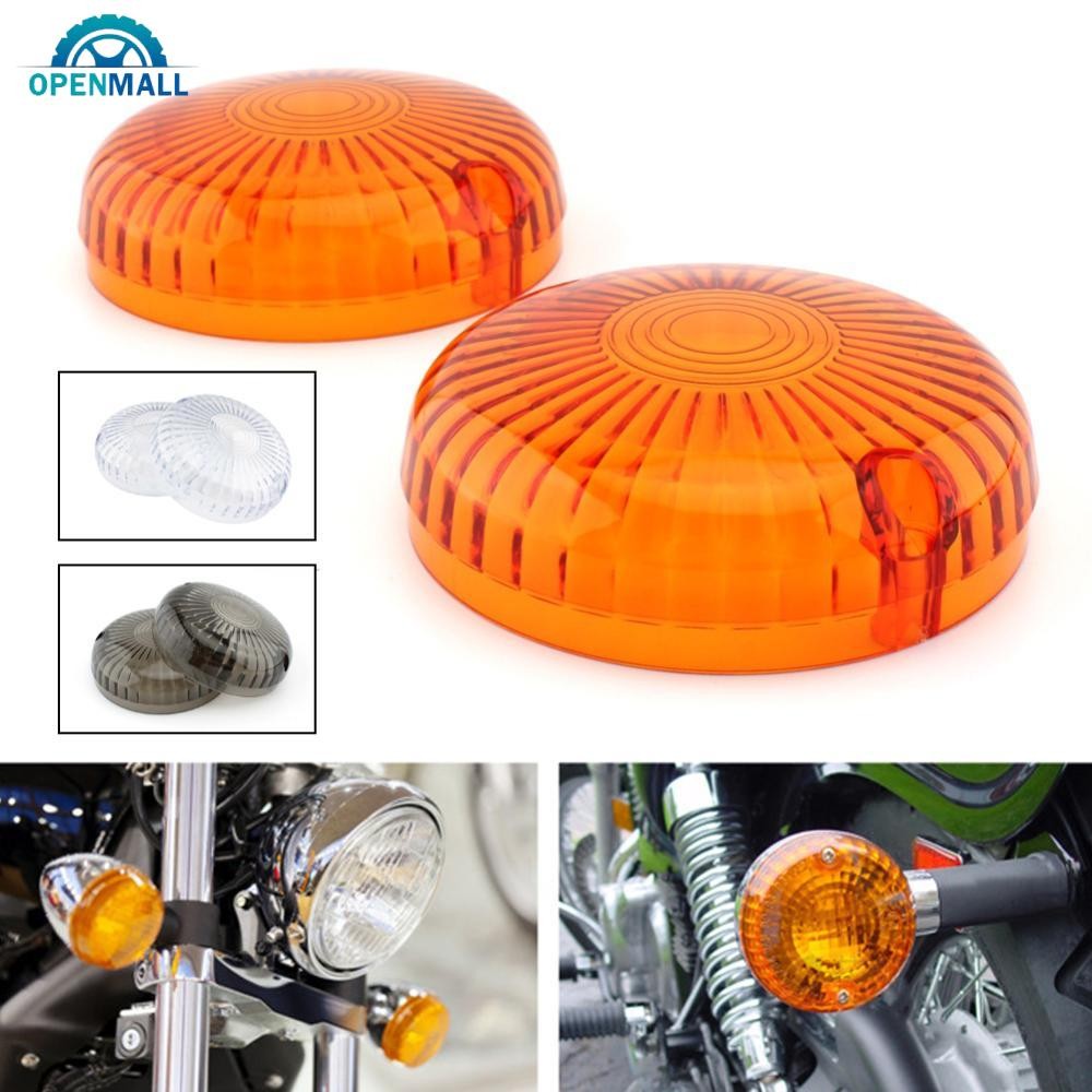 OPENMALL 1 Par De Tampa De Lente Indicadora De Luz De Seta Transparente Para Motocicleta Yamaha V-Star 1100 650 Royal Ma