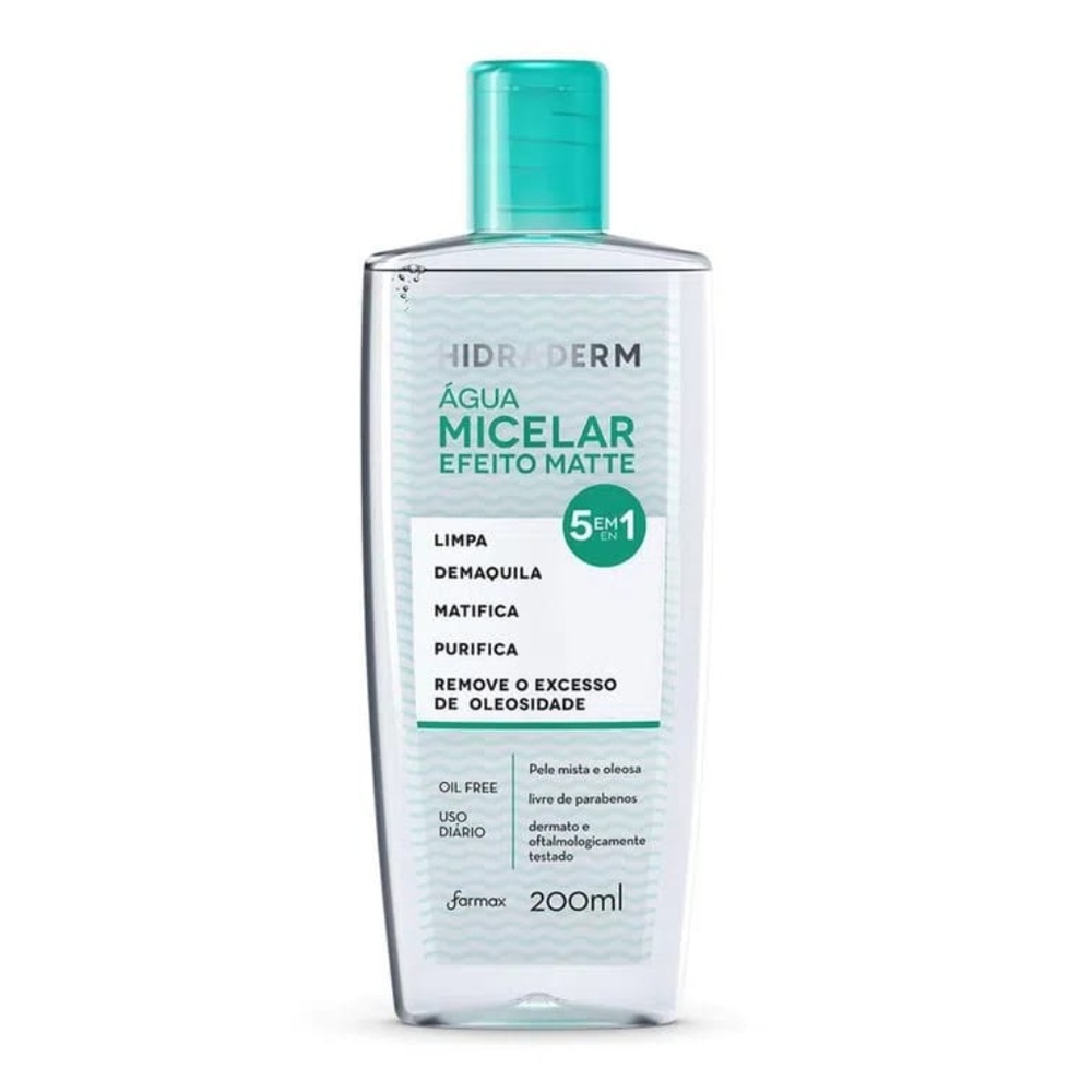 Água Micelar Matte Hidraderm 200ML- Farmax