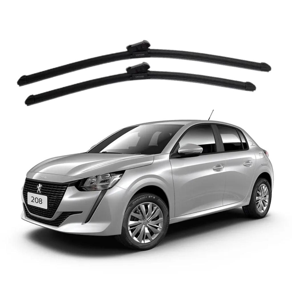 Par Palheta Limpador Parabrisa Peugeot 208 2021 2022 2023 em Oferta na Shopee