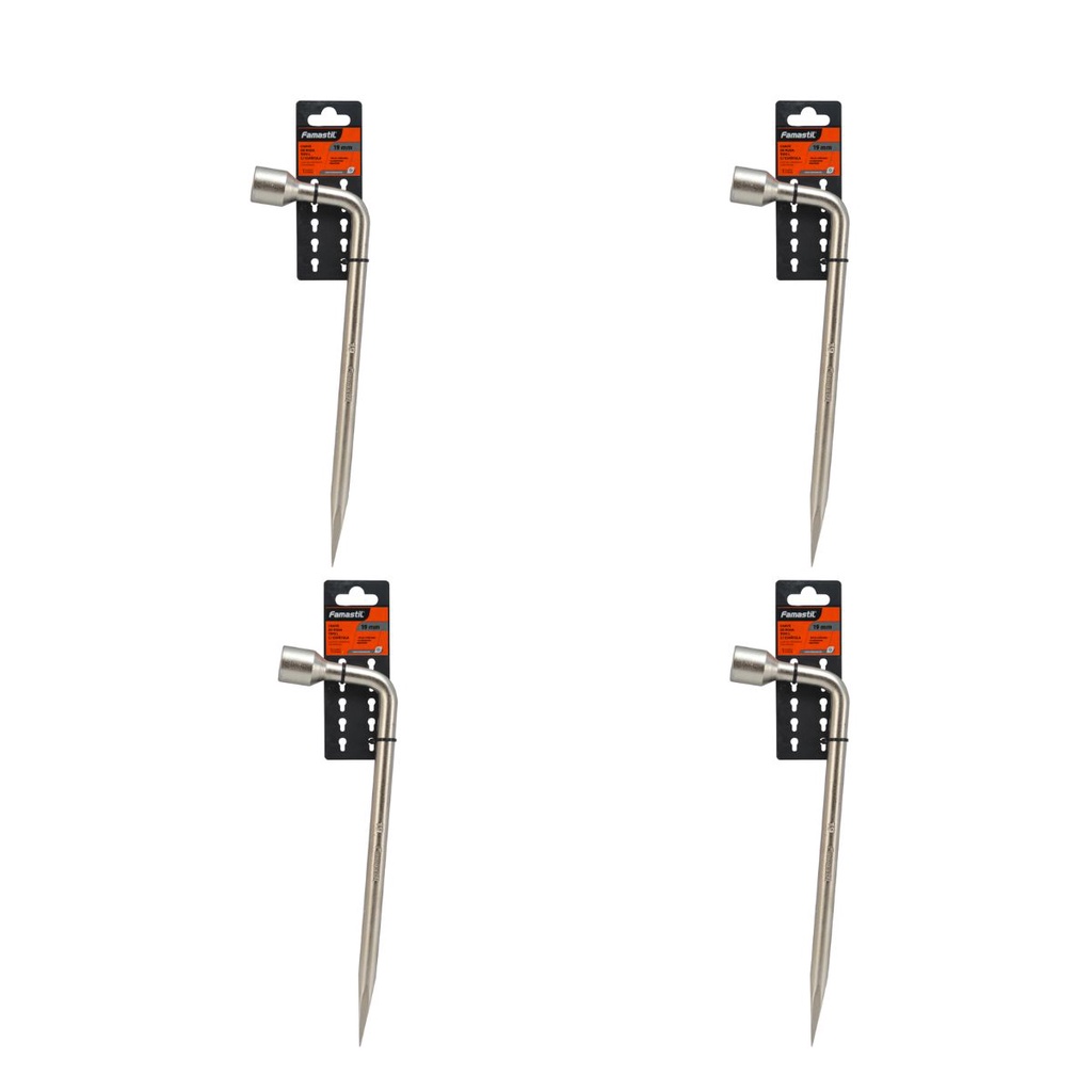 Kit 4 Chave de Roda Tipo L com Espátula Famastil 19mm | Resistência e praticidade em Oferta na Shopee