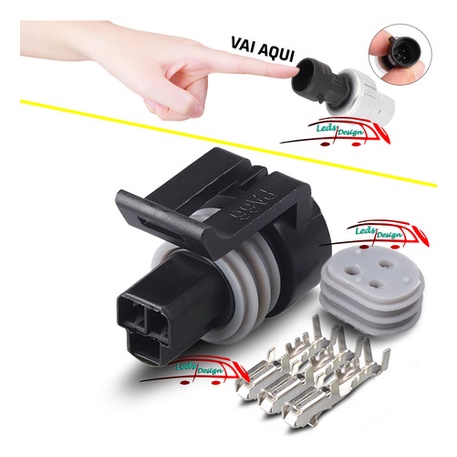 Plug Conector Pressostato Ar Van Master Jumper Boxer Ducato