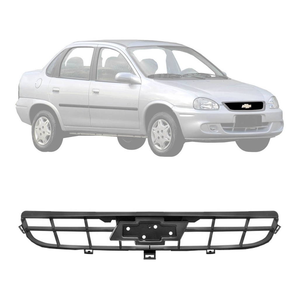Grade Dianteira Gm Corsa Classic Sedan 08 09 11 12 Preto