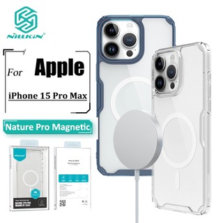Capa Nillkin Nature Pro Para iPhone 15 Pro Max Magnética Ultra Fina De Luxo TPU Transparente Traseira À Prova De Choque em Oferta na Shopee