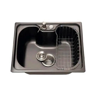 Cuba para cozinha gourmet pia aço inox com acessórios Nawa 50 cm Pingoo - Preto em Oferta na Shopee