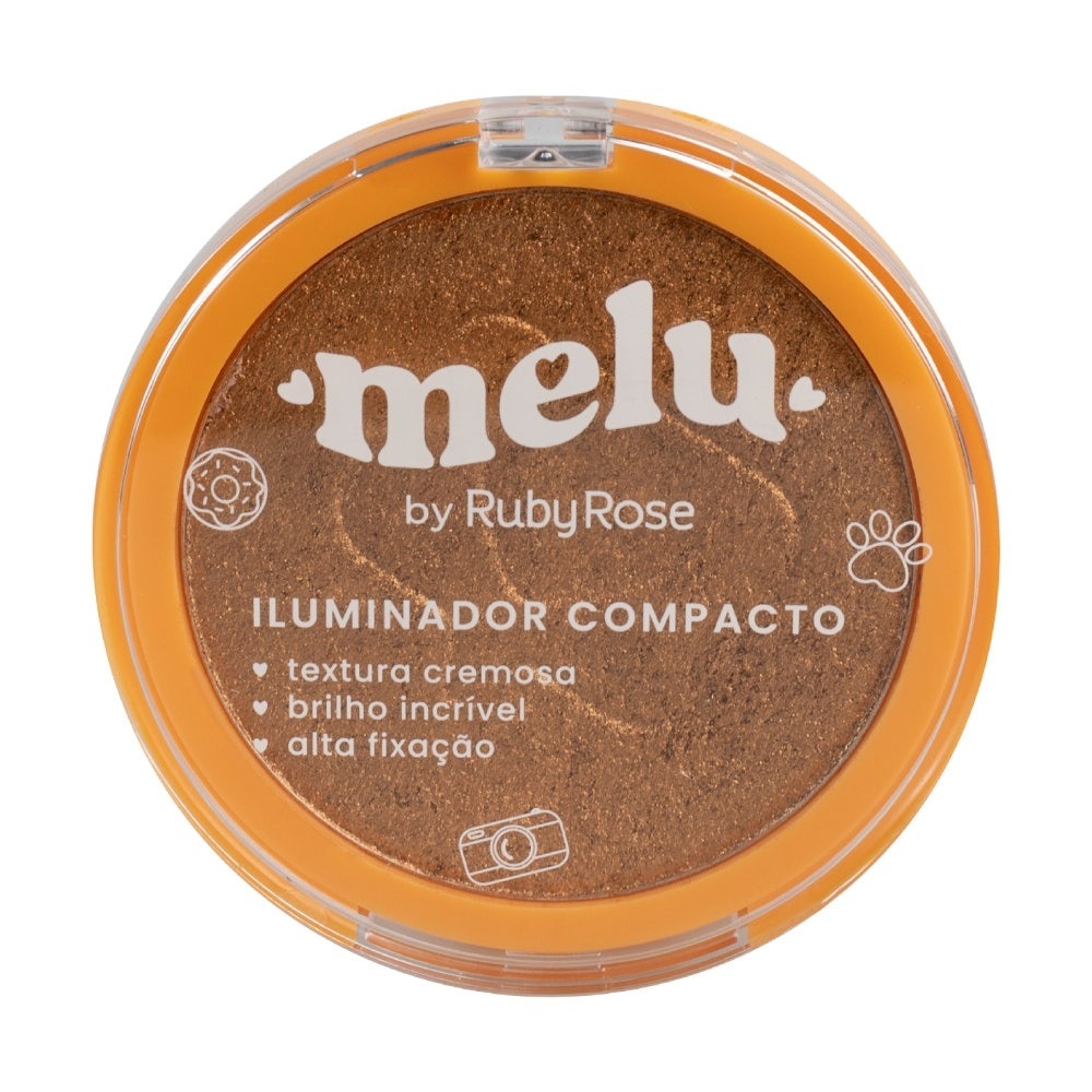 Iluminador Compacto Ruby Rose Melu RRF8622 em Oferta na Shopee