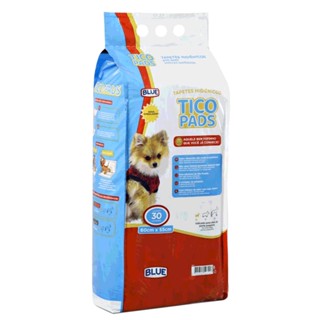 Tapete Higiênico Tico Pads Blue para Cães 60x55cm - 30 Unid