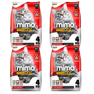 Kit 4 Areia Higiênica Mimo Cat Tradicional 4kg em Oferta na Shopee