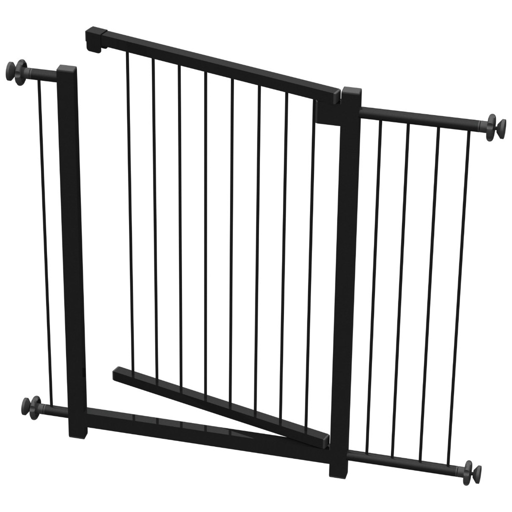 GRADE PORTÃO PET BEBÊ DIVISOR AMBIENTE 85 CM PRETO