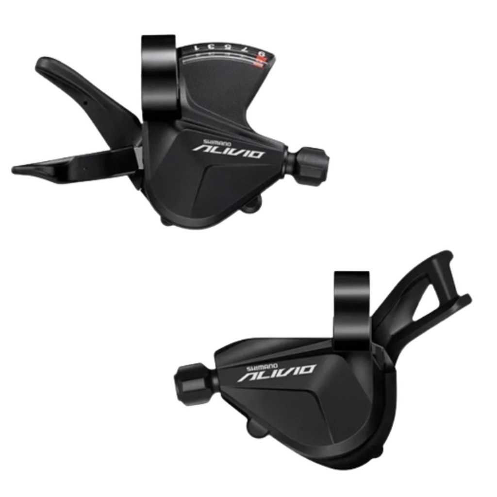 Par Alavanca de Câmbio Shimano Alivio SL-M3100 18v 2x9 Velocidades Trocador Passador MTB Speed