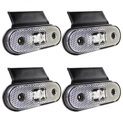 4 Lanterna Lateral Caminhão Carreta Facchini LED CR +Suporte