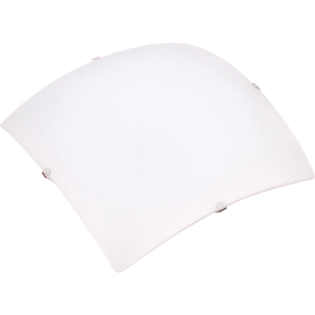 KIT 6 LUMINÁRIAS PLAFON SOLARI E-27 TASCHIBRA QUADRADO BRANC