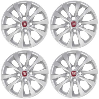 CALOTA FIAT MOBI ARO 14 2021- 293 PRATA JOGO 4 CARLOTA MOBI Pronta Entrega
