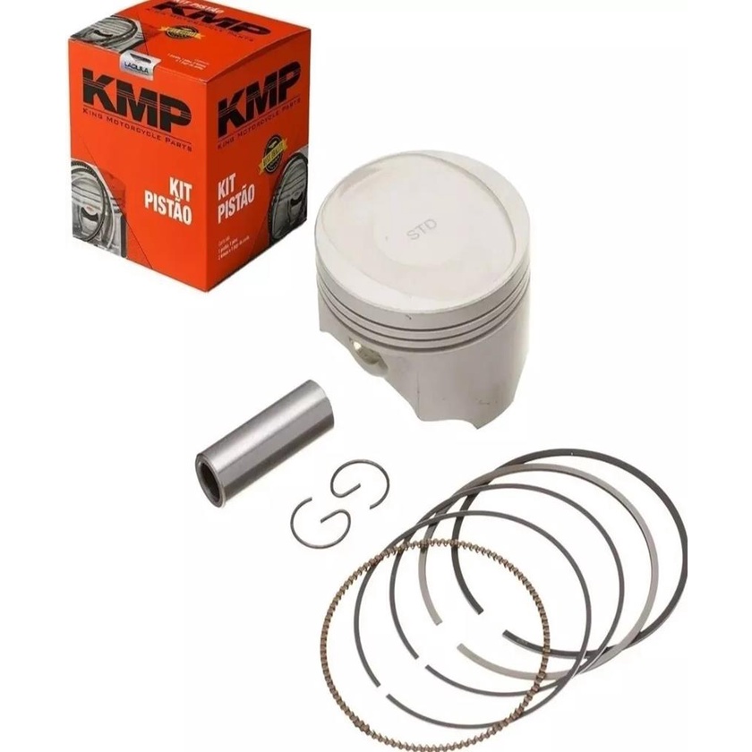 Kit Pistao Com aneis Honda Xre 190  Std modelo original KMP em Oferta na Shopee