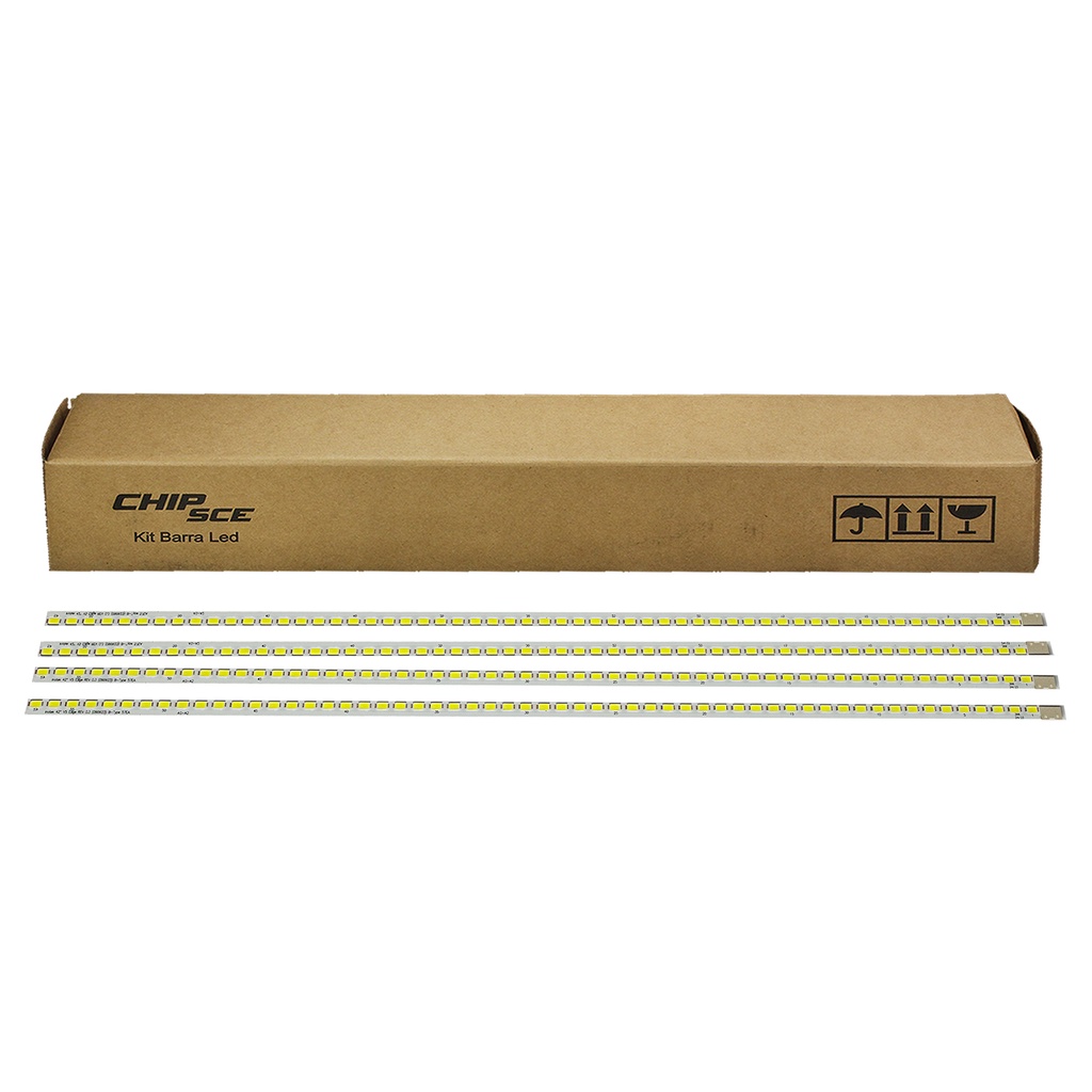 Kit Barras de LED TV Compatível com 42LE4300, 42LE4600, 42LE5300, 42LE5500, 42LE7500 - Kit com 4 Barras de 57 Led's de 6 Volts cada