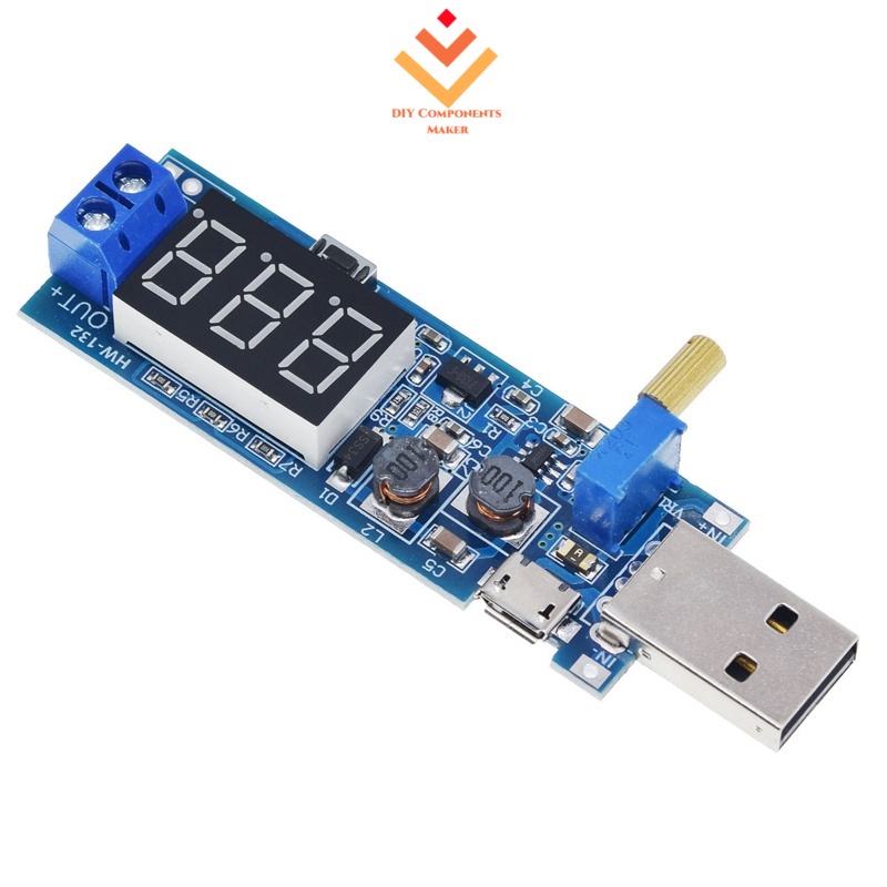 DC-5V A 3.3V 9V 12V 24V USB Step UP/Down Módulo De Fonte De Alimentação Conversor Buck De Reforço Ajustável