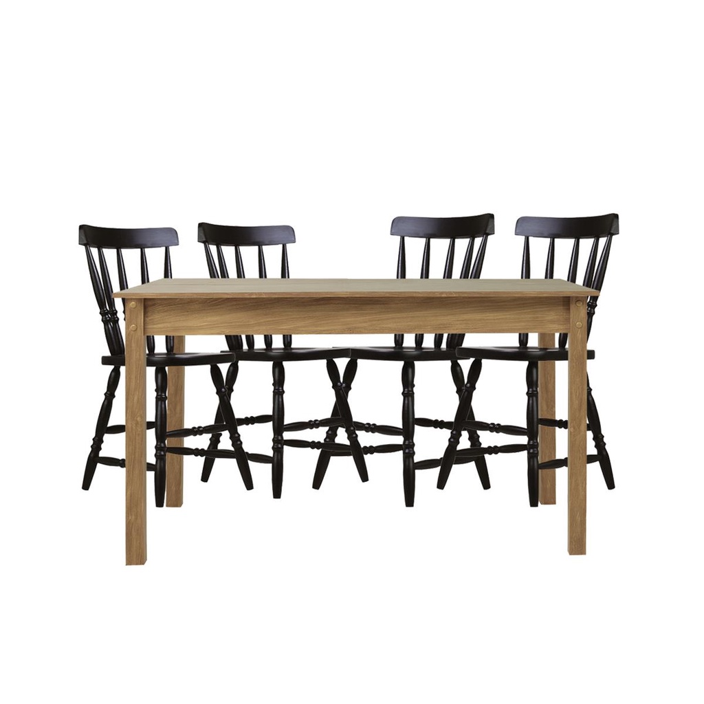 Mesa de Jantar Ditália com 4 Cadeiras JA-225 em Oferta na Shopee