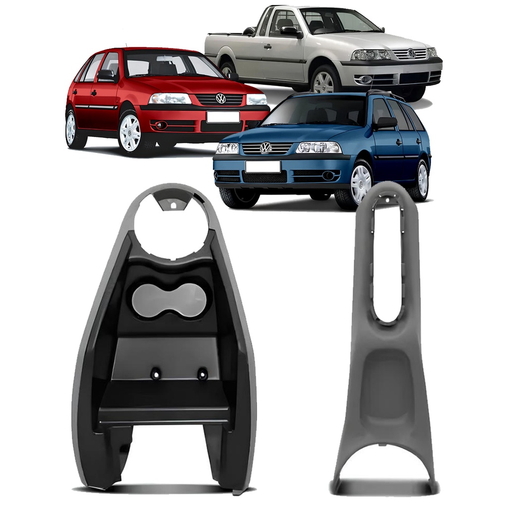 Porta Copos Objetos Console Central Gol Saveiro Parati G3 2000 2001 2002 2003 2004 2005 Cinza Flanel em Oferta na Shopee