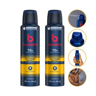 Kit 2 Desodorante Aerossol Masculino Bozzano Extreme Sport 150ml
