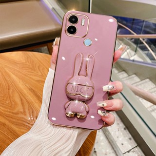 YBD Capa De Silicone Para Telefone De Concha Macia Xiaomi Redmi A1 Plus A2 + A1 + 2022 POCO C50 Suporte Fofo De Orelha Longa Prevenção De Queda E Colisão TPU