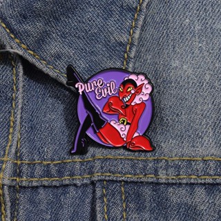 Puro Coringa Malvada Personagem Esmalte Anime Mochila Moda Crachá Acessórios De Roupas Jóias De Presente Para Amigos