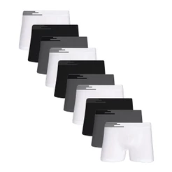 Kit 10 Cuecas Box Boxer Microfibra Up Underwear 436 Sortido