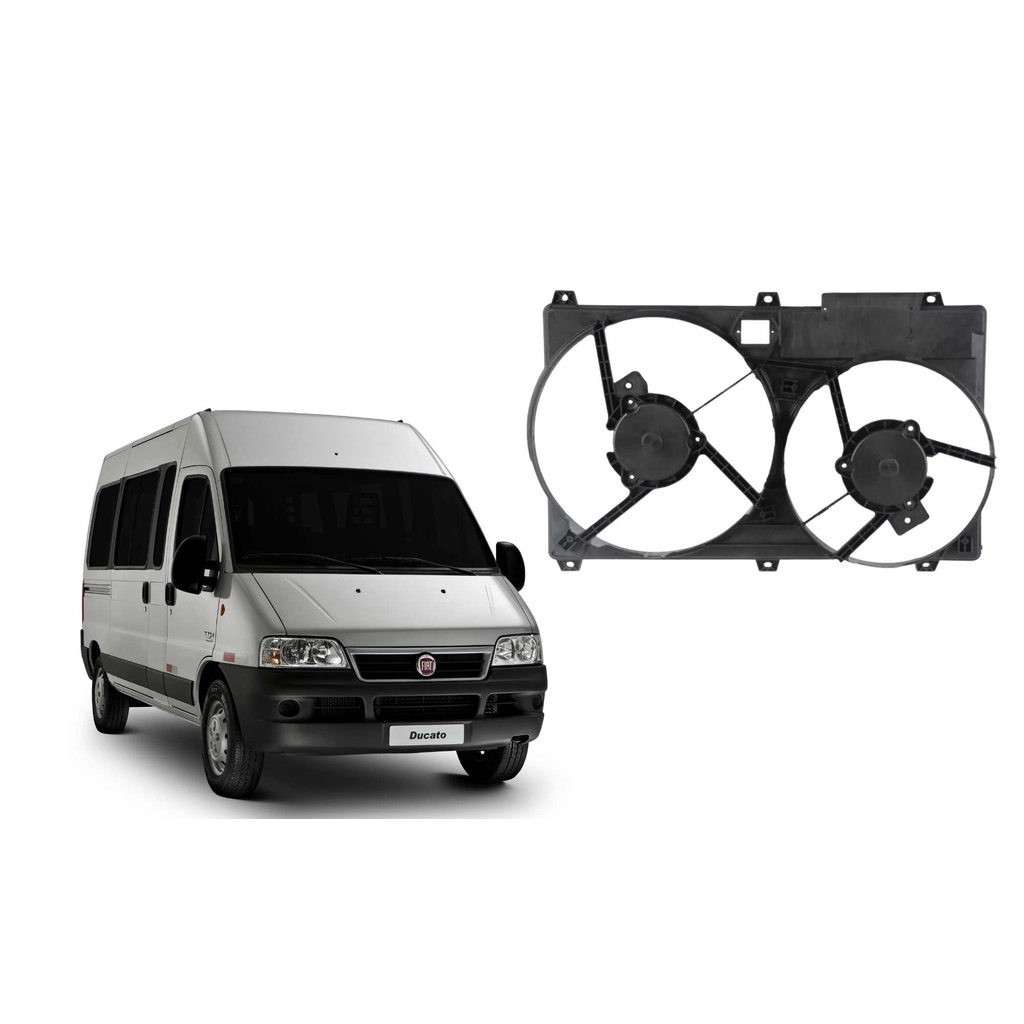 DEFLETOR RADIADOR FIAT DUCATO MULTIJET 2.3 DIESEL 2010-2015 ( COM OU SEM AR )  - BARRA PARTS - 1366288080