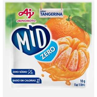 Refresco em Pó MID Zero açúcar Sabor Tangerina 10g