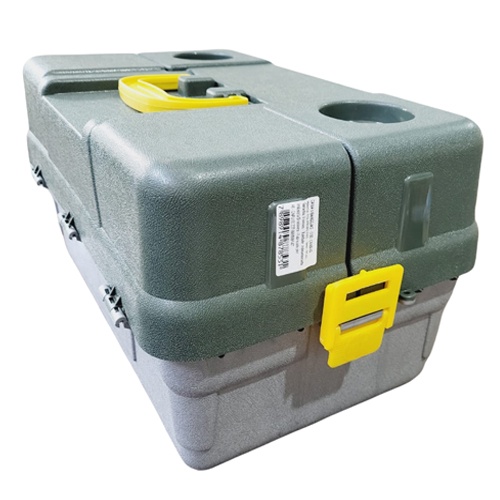 Caixa Ferramenta Maleta Pesca Caixa Organizadora Caixa multiuso Maleta Maquiagem ESTOJO HI 6 BANDEJAS CX-6BJ-G-VERDE