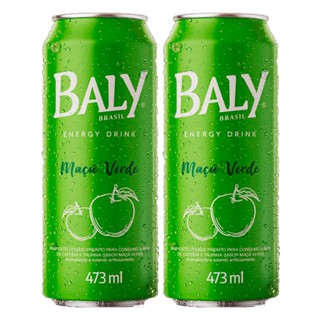 Kit 2 Energético Baly Maçã Verde 473ml