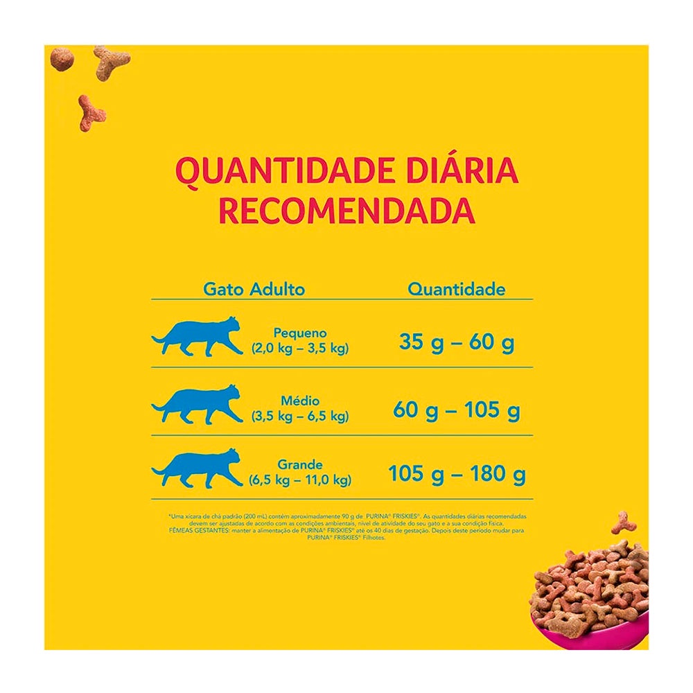 Detalhes do Ração Friskies Para Gatos Adultos Mix de Carne 3kg