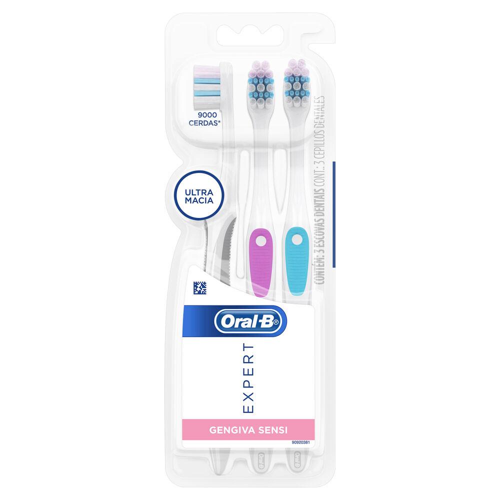 Escova Dental Oral-B Expert Gengiva Sensi 3 Unidades - Health