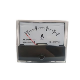 Amperímetro Analógico 50a Com Terminais Em Latão - Kitron em Oferta na Shopee
