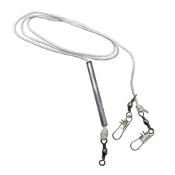 Chicote Para Espada Corda Nylon Com Chumbada e Giradores Snap