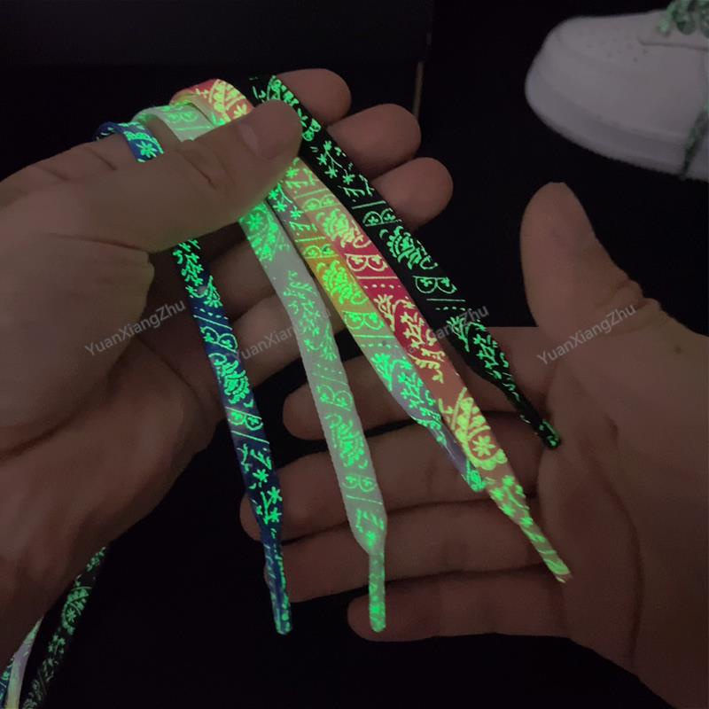 1atacaçados Luminosos De Sapato De Qualidade Cordões Fluorescentes Para Tênis Noite Com Brilho 120/140/160CM