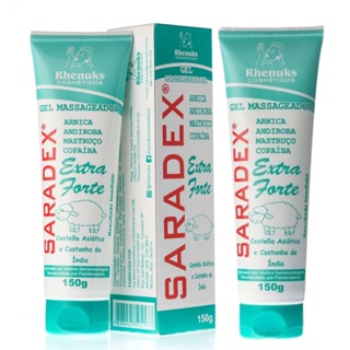 KIT C/ 2 unid. SARADEX EXTRA FORTE Alivio de dor - Pomada em Gel Massageador  - Rhenuks em Oferta na Shopee