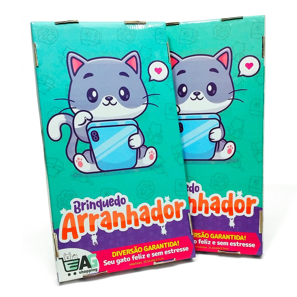 2 Arranhador Para Gato Papelão Brinquedo Prático Anti Estresse Promoção