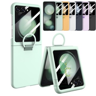 Capa Dura Amigável De Anel De Janela Grande E Fina Da Caixa Samsung Galaxy Z Flip 5 Tela Pele Flim em Oferta na Shopee