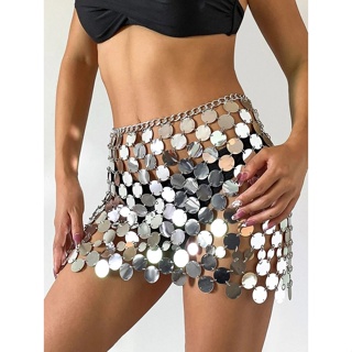 Nova Saia De bustier Estilo punk sexy Rua Com Contas em Oferta na Shopee