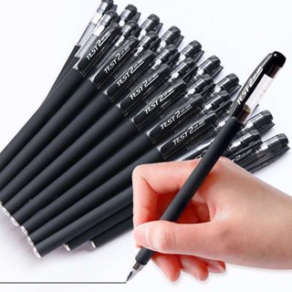 1 pcs caneta esferográfica matte 0.5mm do gel do carbono para o estudante/escritório/escola/teste