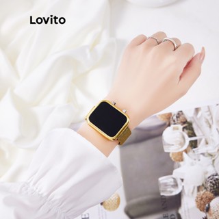 Lovito Relógio Eletrônico Multifuncional Com Pulseira Magnética Casual LSP01020 (Ouro/Prata/Ouro Rosa/Preto)