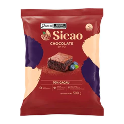 Chocolate em Pó 70% Cacau - 500g - 1 unidade - Sicao - Rizzo