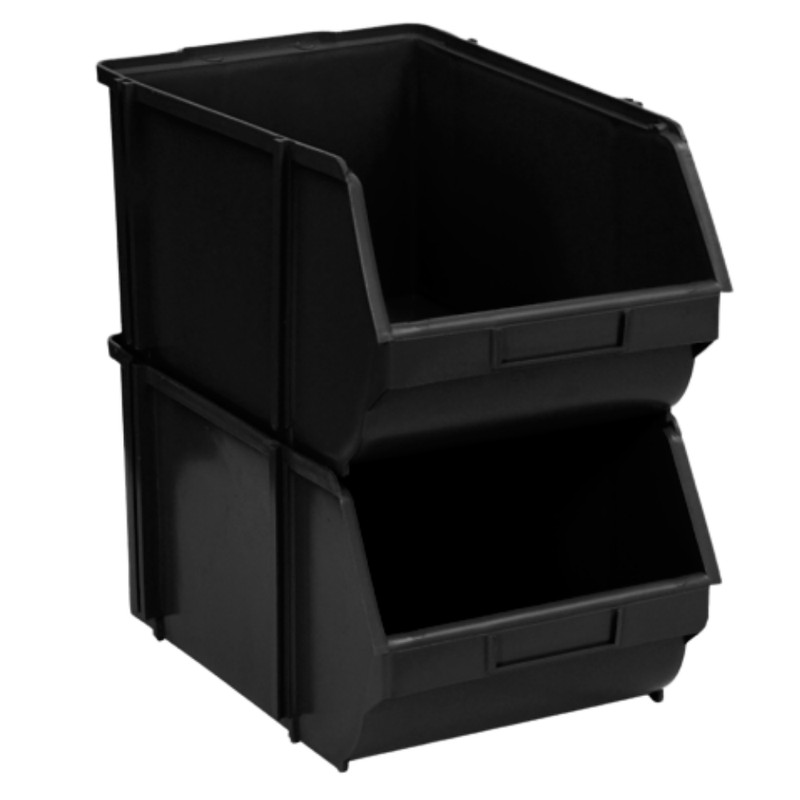 Gaveta Plastica BIN Organizadora P/ Estante N° 8 Preta 1 Peça