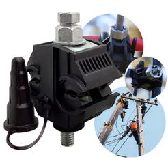 Conector Perfurante CDP 16 a 150mm Derivação Piercing Vampiro Piranha Morcego Rede Elétrica Poste Alumínio Cobre Premium