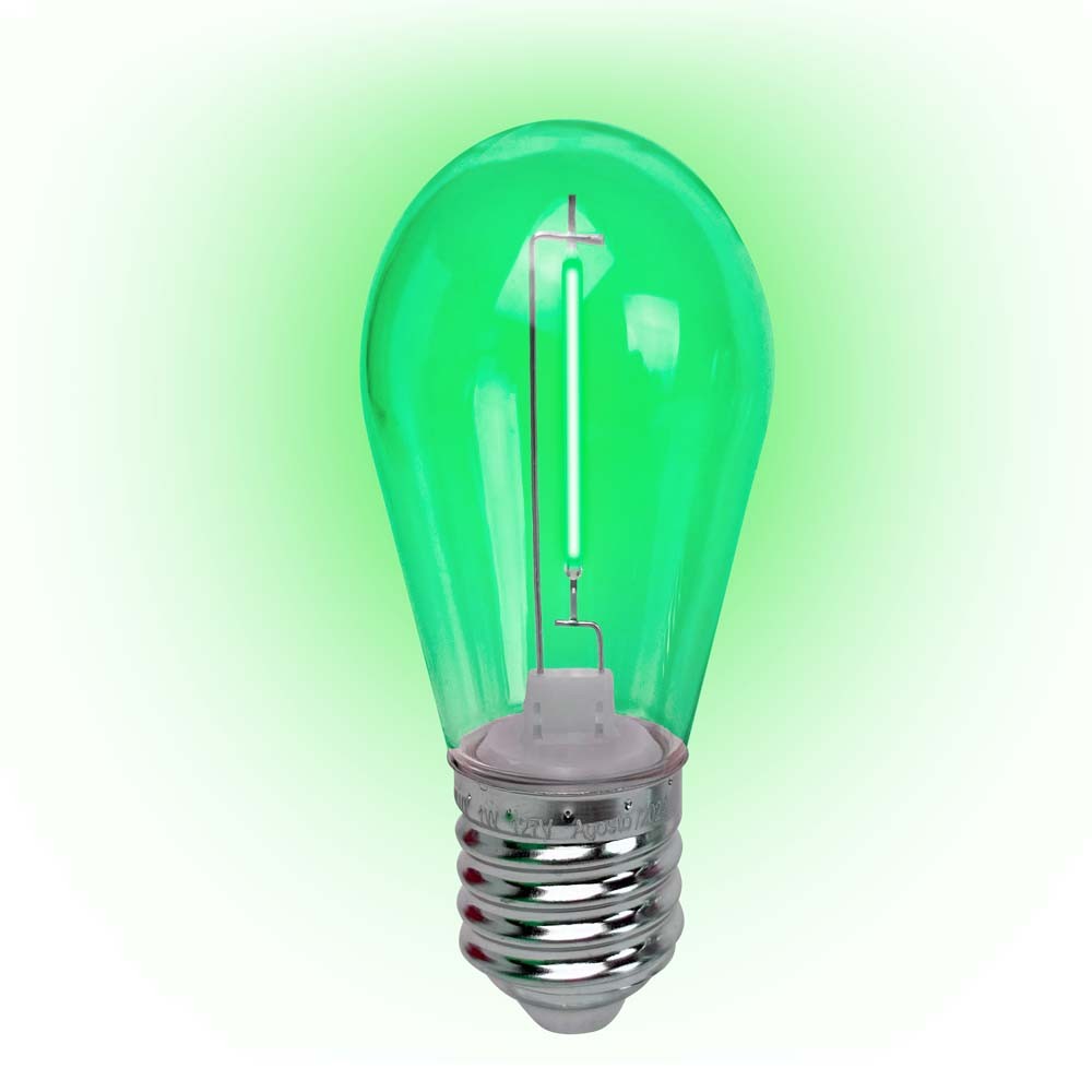 Lâmpada LED Filamento Foxlux 4 Un Verde 1W E-27 127V | iluminação temática, estilo retrô em Oferta na Shopee