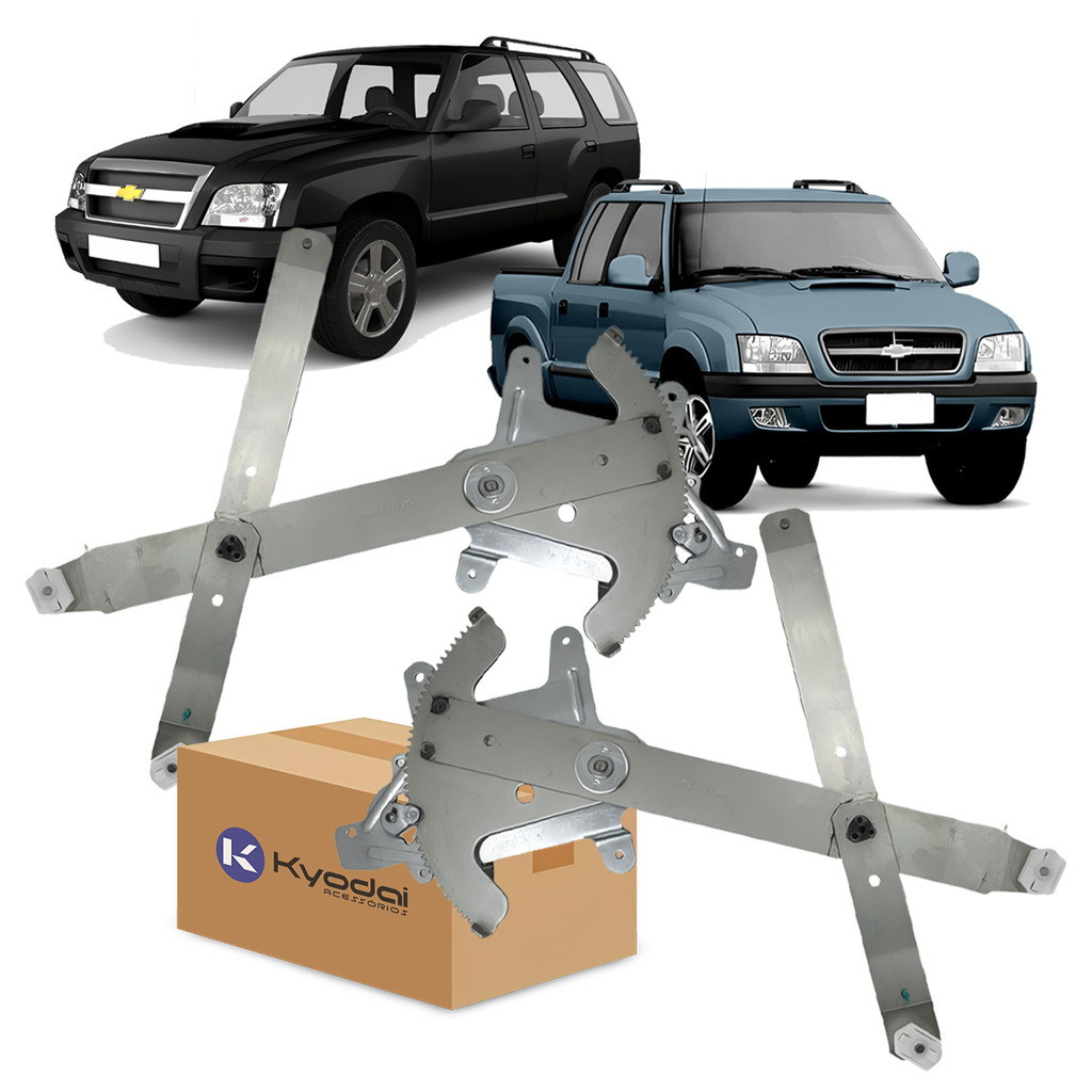 Par Máquina Vidro Elétrica Dianteira S10 Blazer 1995 a 2011