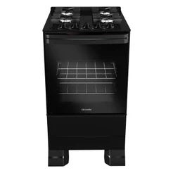 Fogão Mueller 4 Bocas Mesa de Vidro com Grades em Ferro Fundido e Acendimento Automático MFV4BF