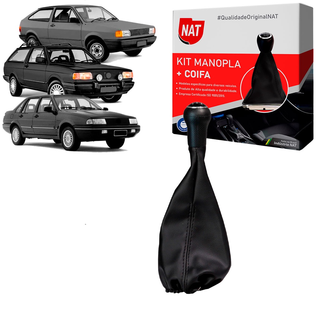 Manopla + Coifa Vw Santana 1995 Até 1998 E Gol Parati 1981 Até 1995 em Oferta na Shopee